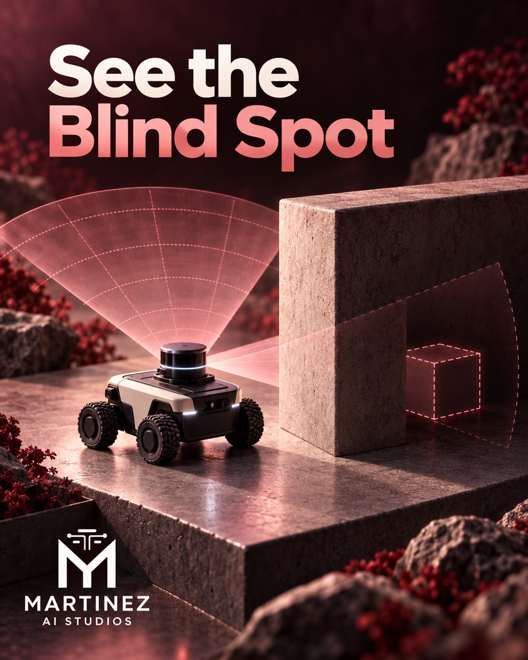 AI-generated editorial illustration: See the Blind Spot