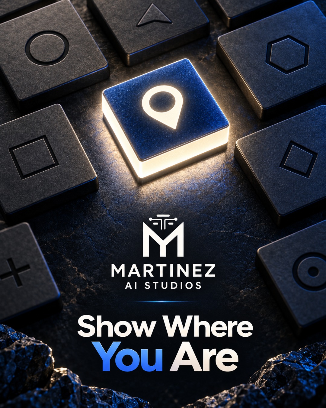 AI-generated editorial illustration: Show Where You Are