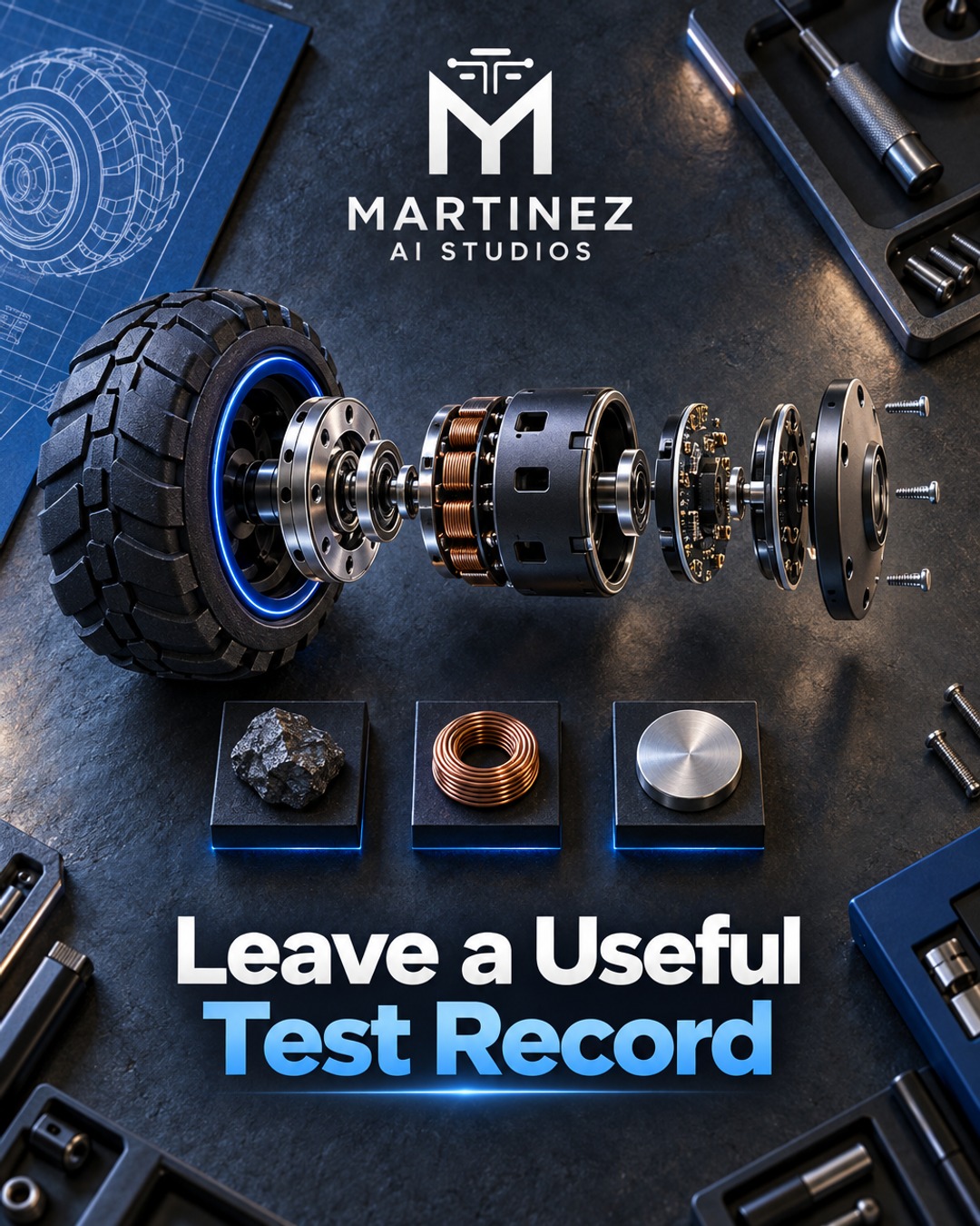 AI-generated editorial illustration: Leave a Useful Test Record