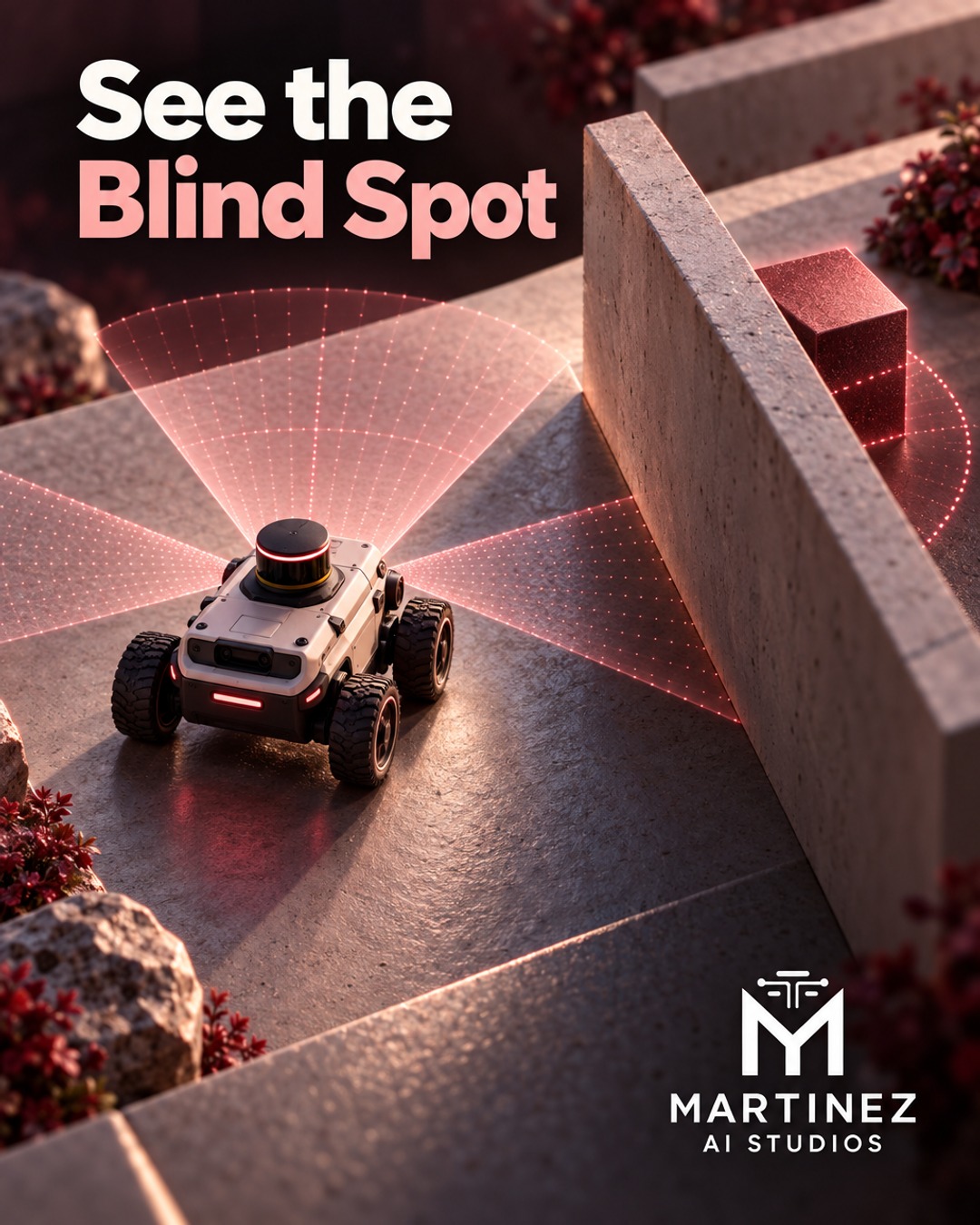 AI-generated editorial illustration: See the Blind Spot