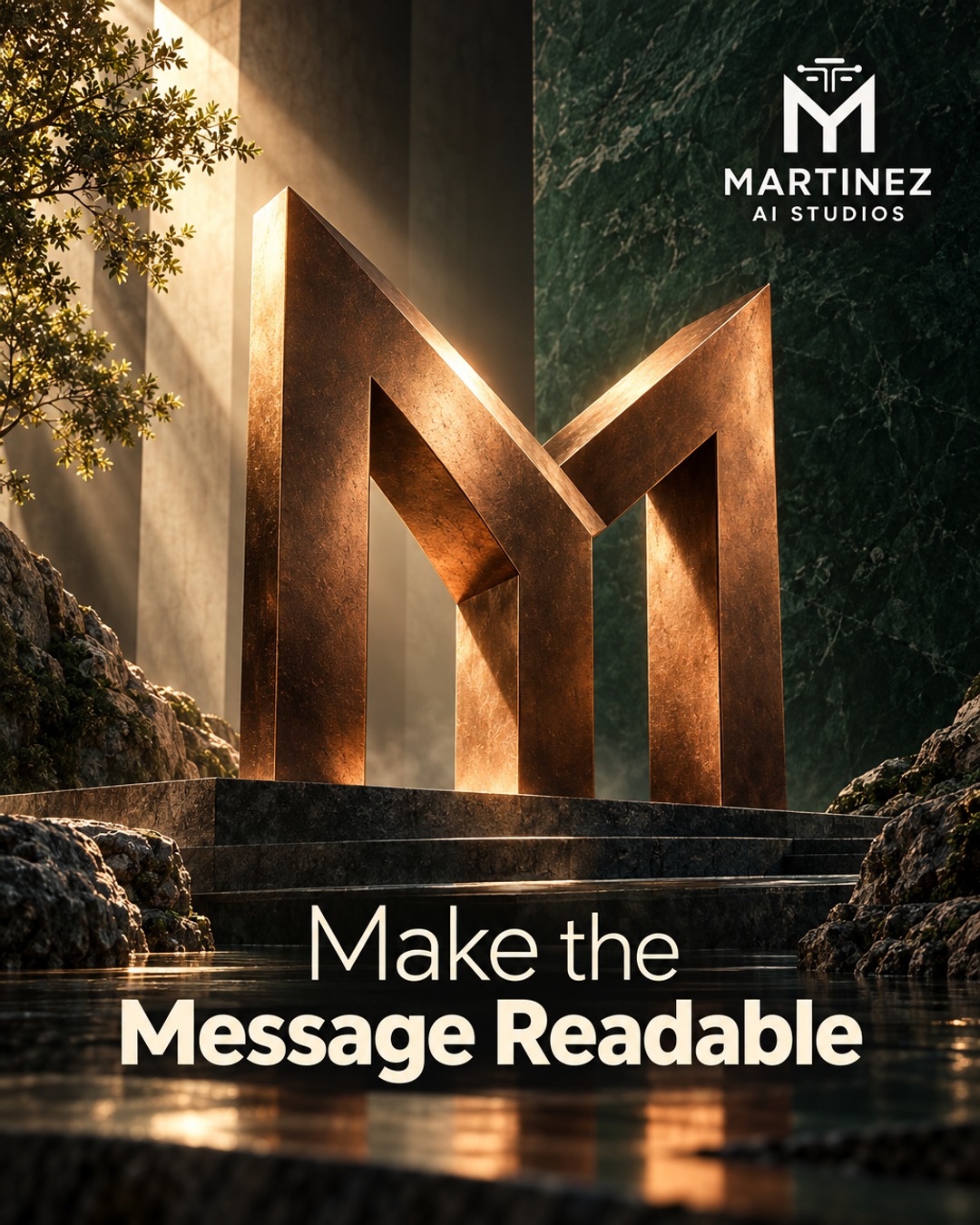 AI-generated editorial illustration: Make the Message Readable