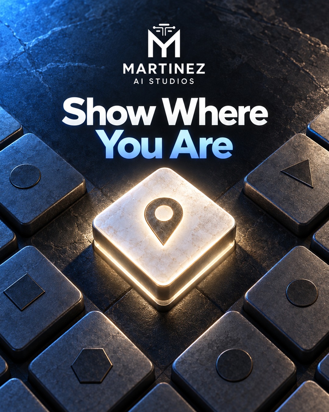 AI-generated editorial illustration: Show Where You Are